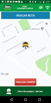 TurismoCusco Taxista android App screenshot 1